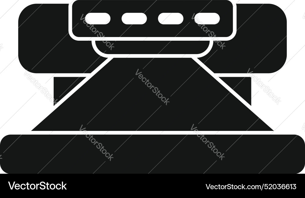 Professional 3d scanner scanning object icon Professional 3d scanner scanning object icon vector image