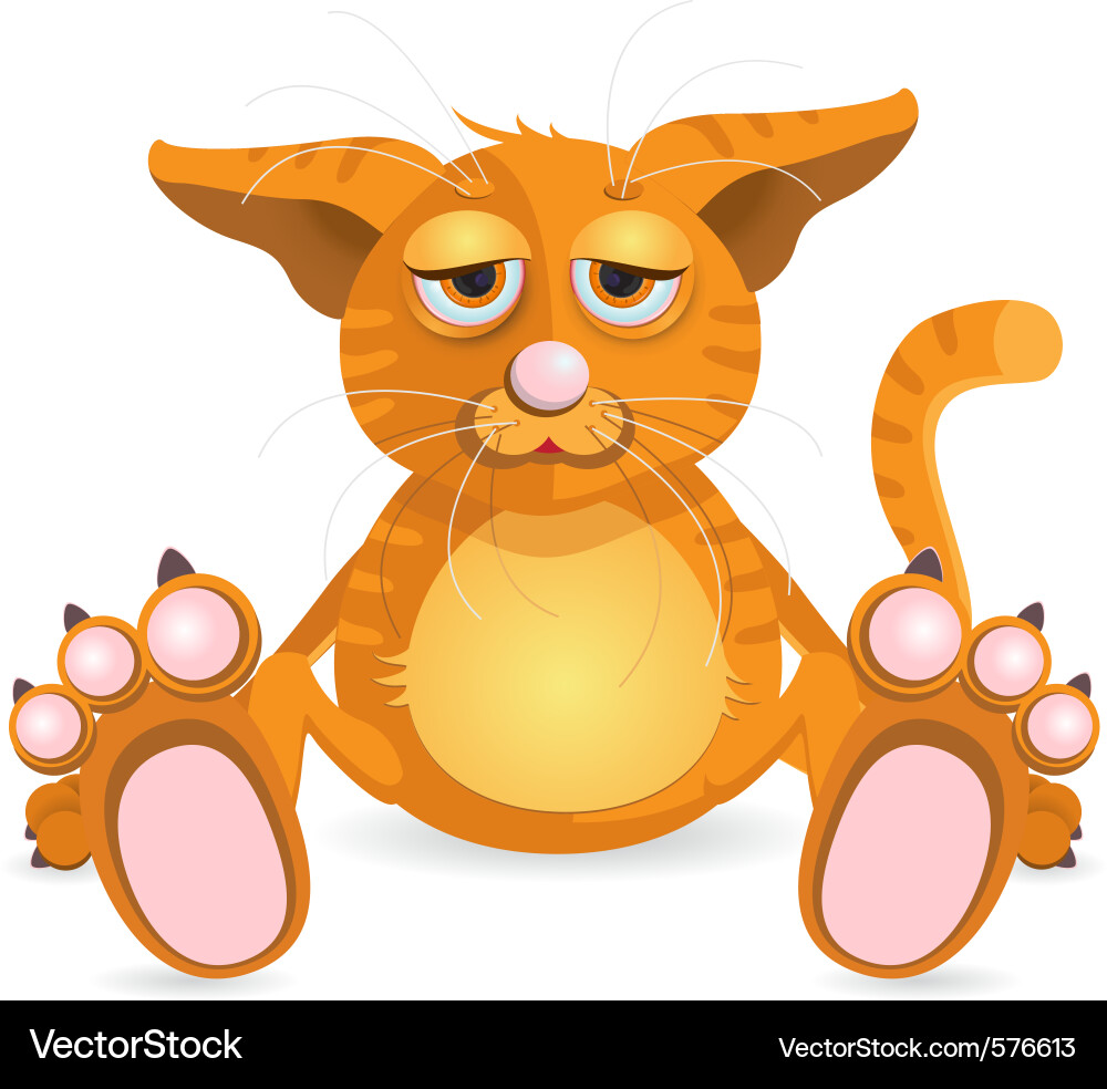 Redvector Cat Redhead cat Royalty Free Vector Image - VectorStock