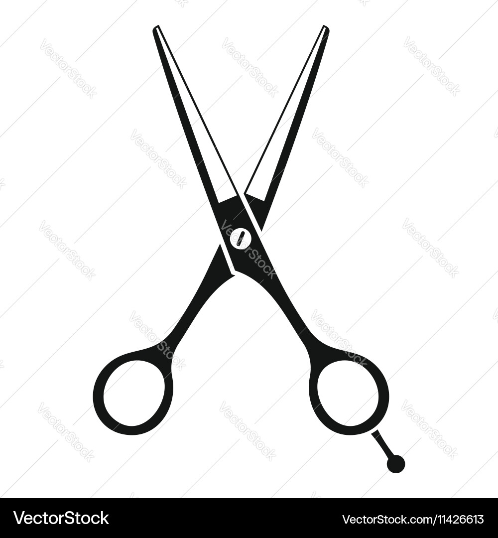 Simple Scissors Icon vector image