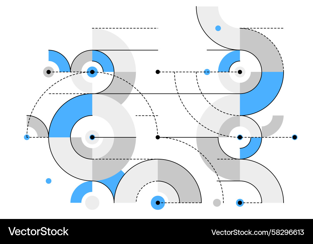 Tech Blueprint Abstract Engineering Vector Image
