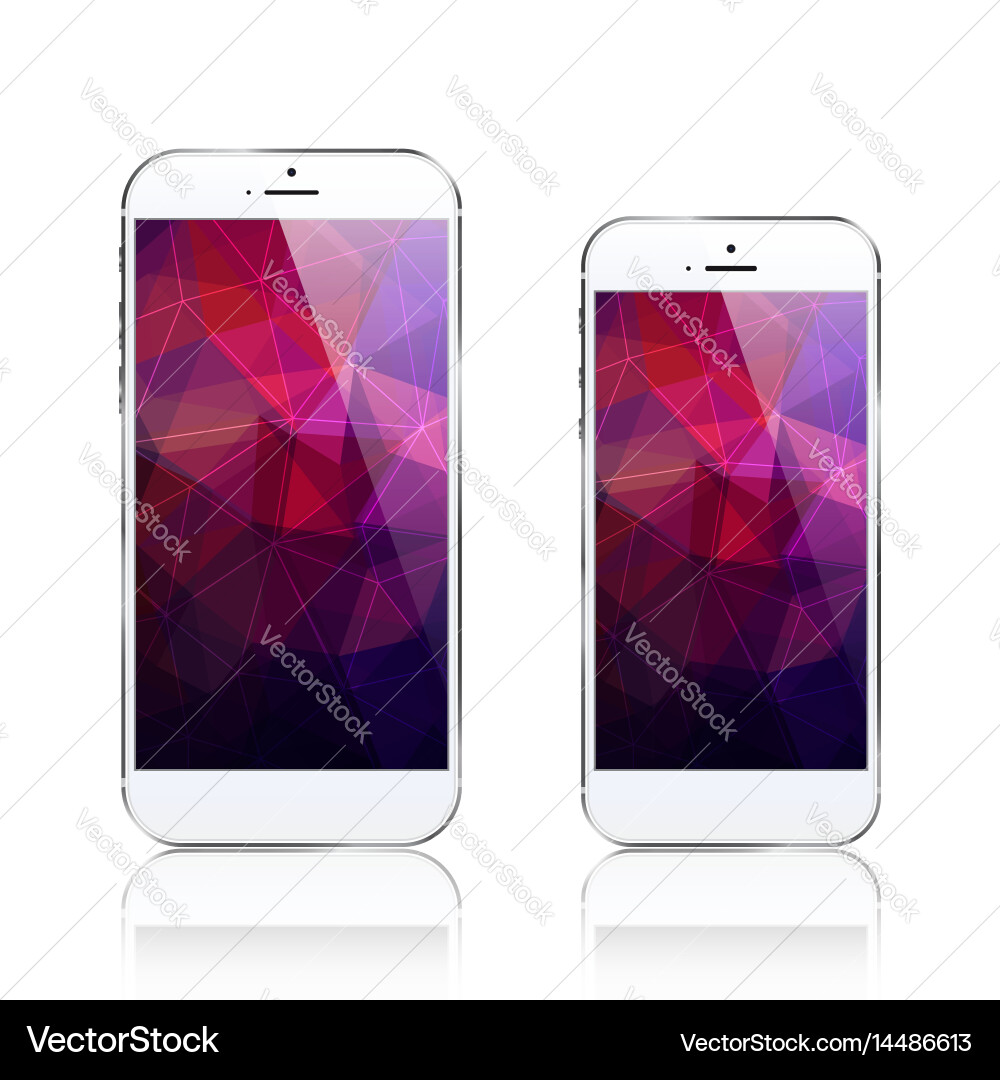 Triangular Abstract Phone Background vector image