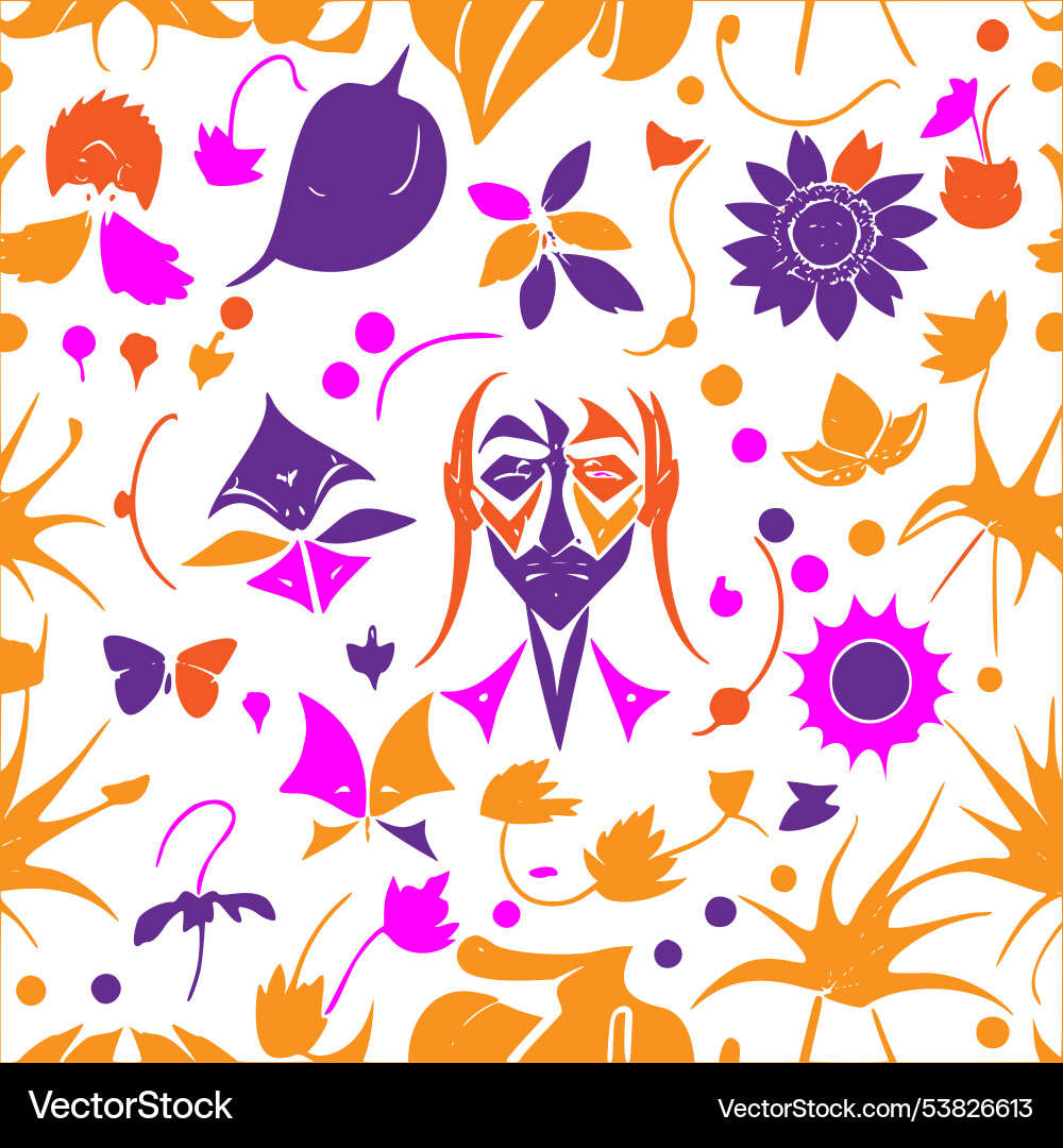 Vampire abstract pattern seamless Vampire abstract pattern seamless Vector Image