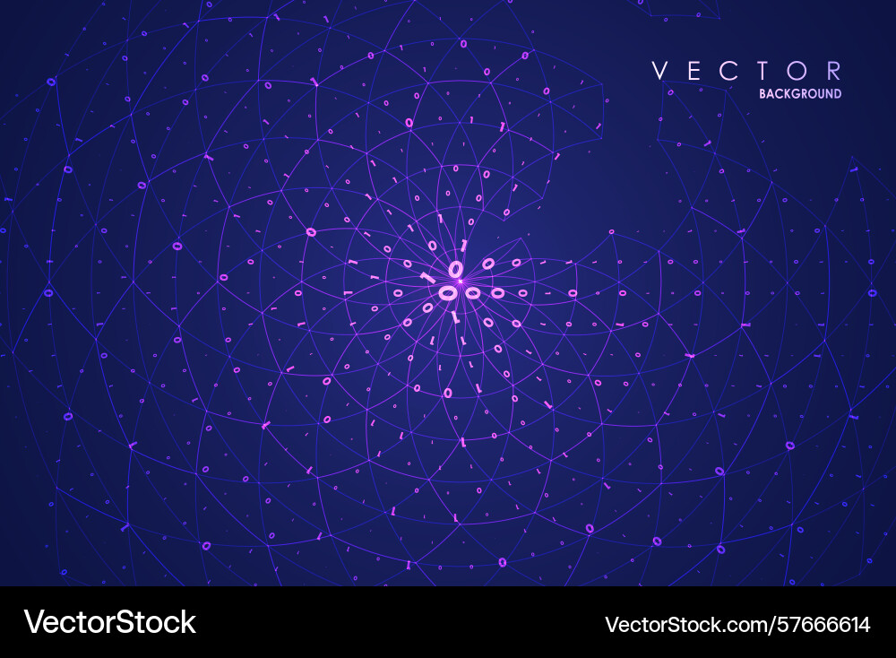 Abstract big data visualization Vector Image
