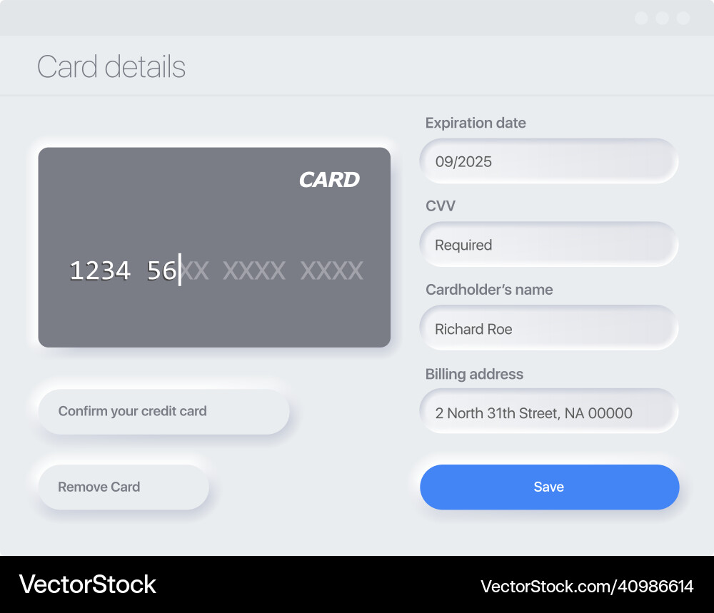 Cart payment methods design layout uiux Cart payment methods design layout uiux vector image