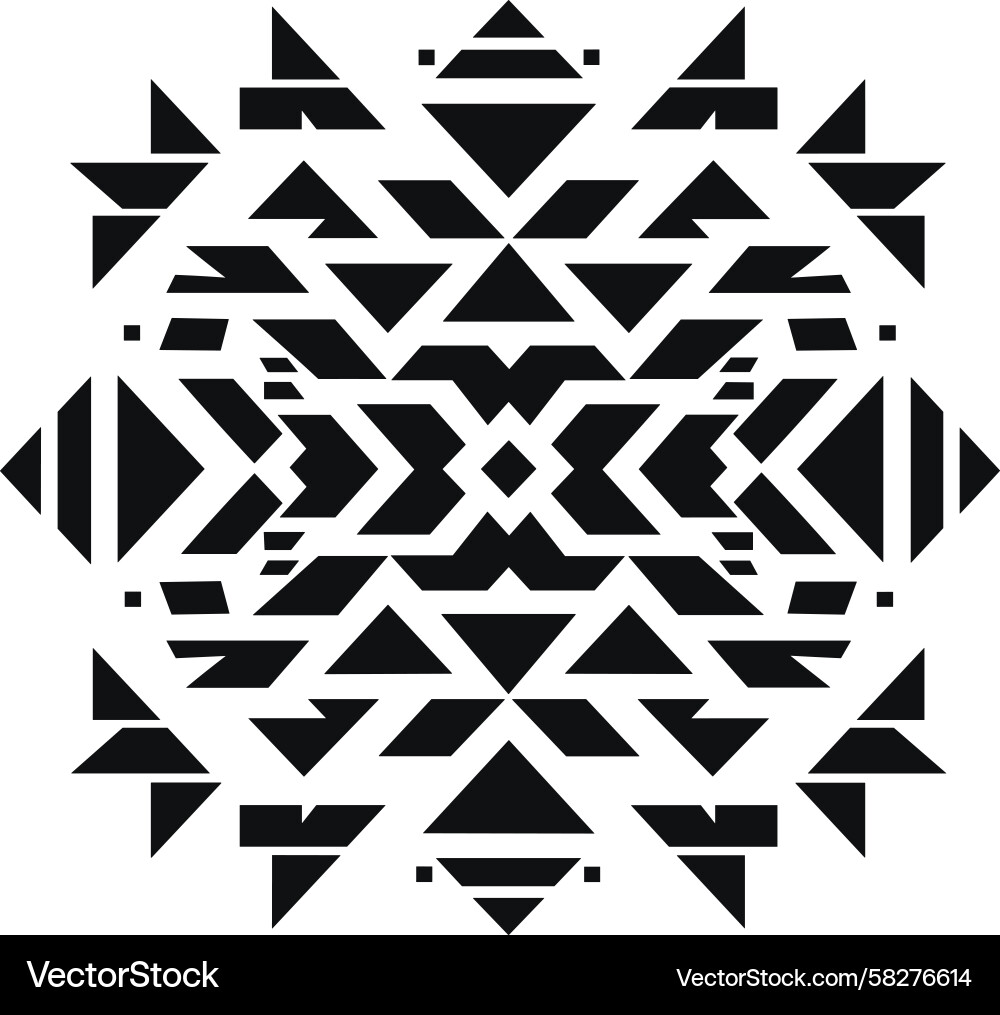 Intricate Aztec Pattern Vector Image