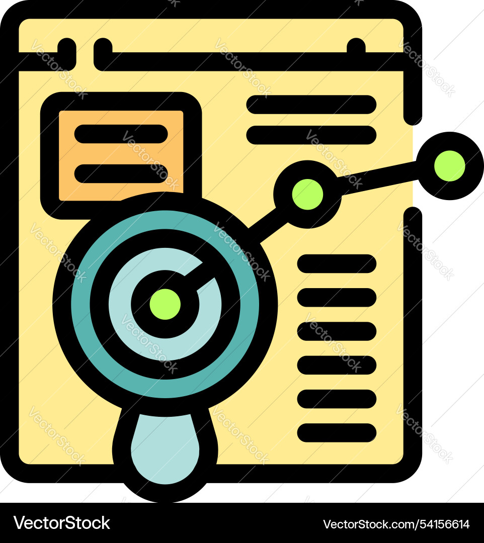 Website data analysis tracking traffic vector image