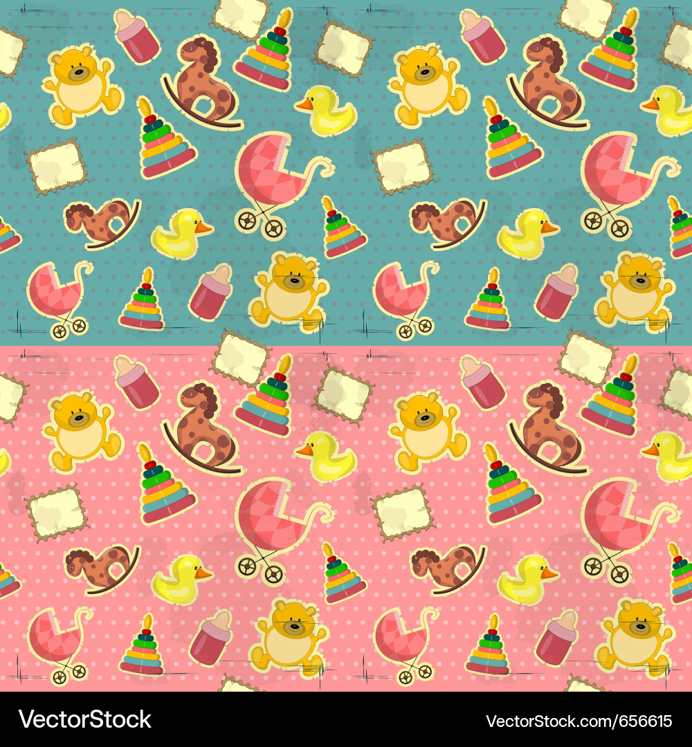 Baby Celebration Pattern vector image