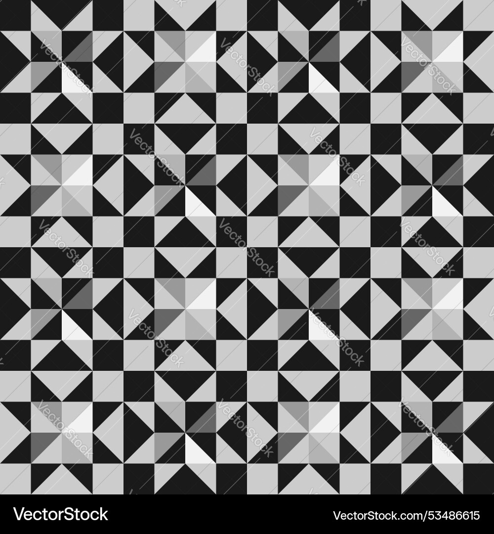 Patchwork block template black and white vector image