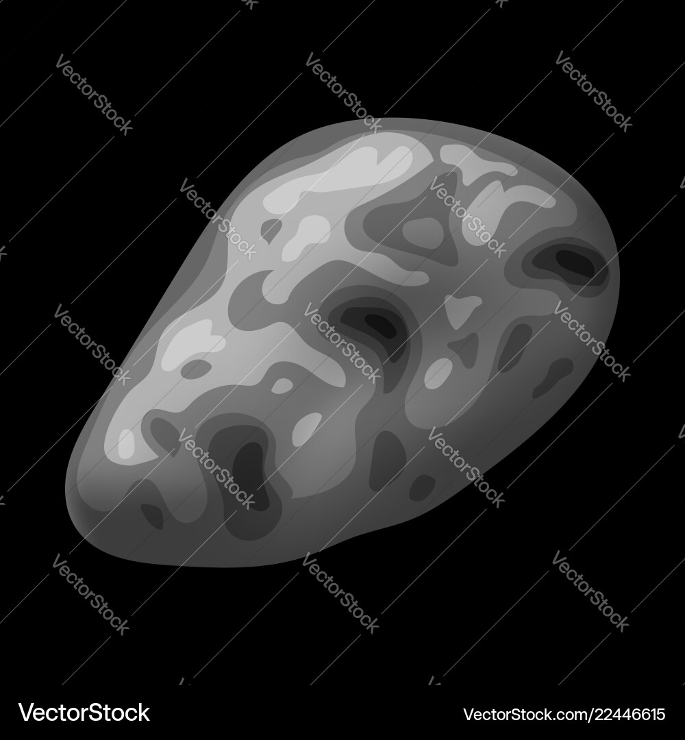Space stone icon isometric style Space stone icon isometric style vector image