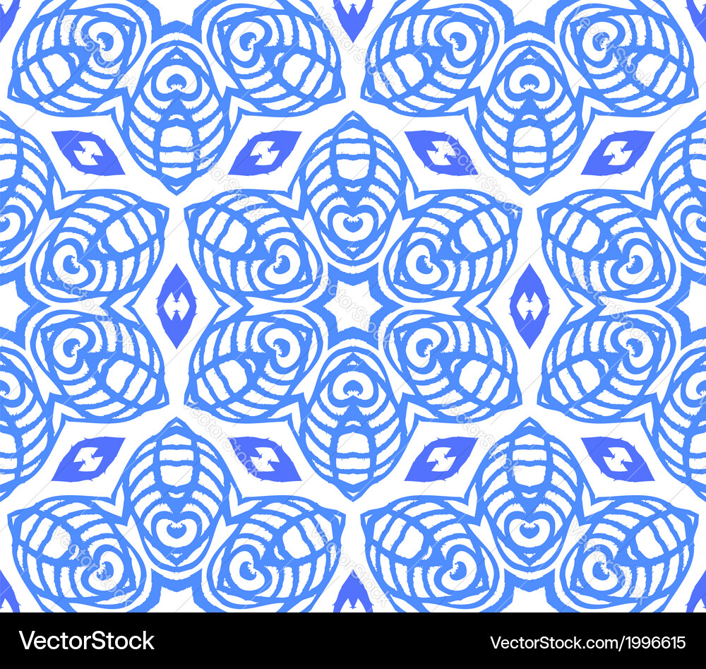 Starry Snowflake Pattern Vector Image