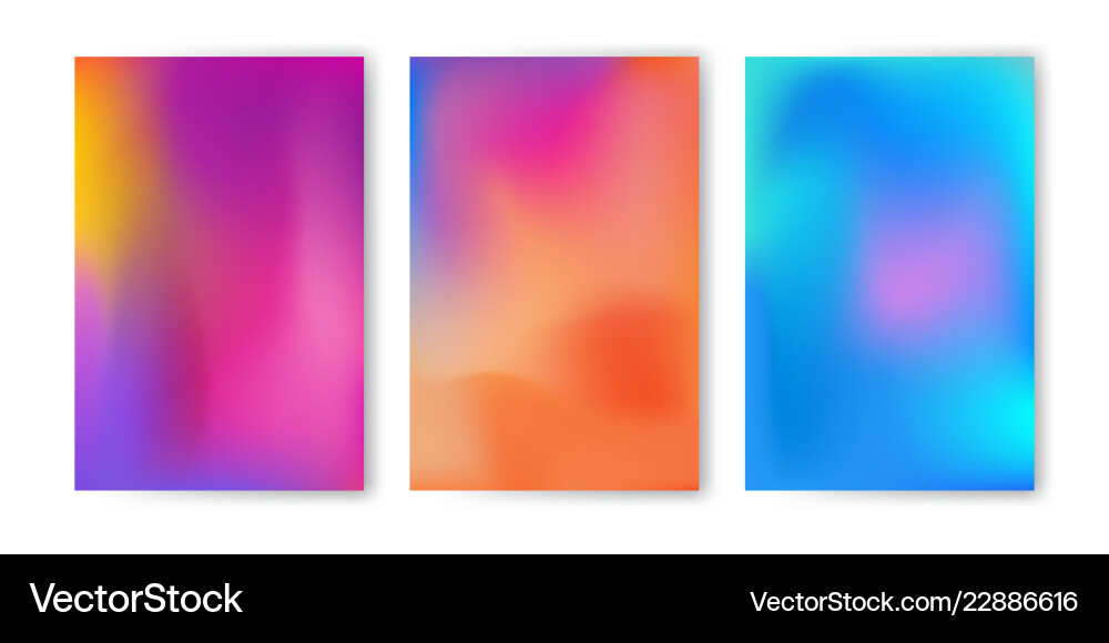 Abstract Colorful Gradient Mesh Background Vector Image