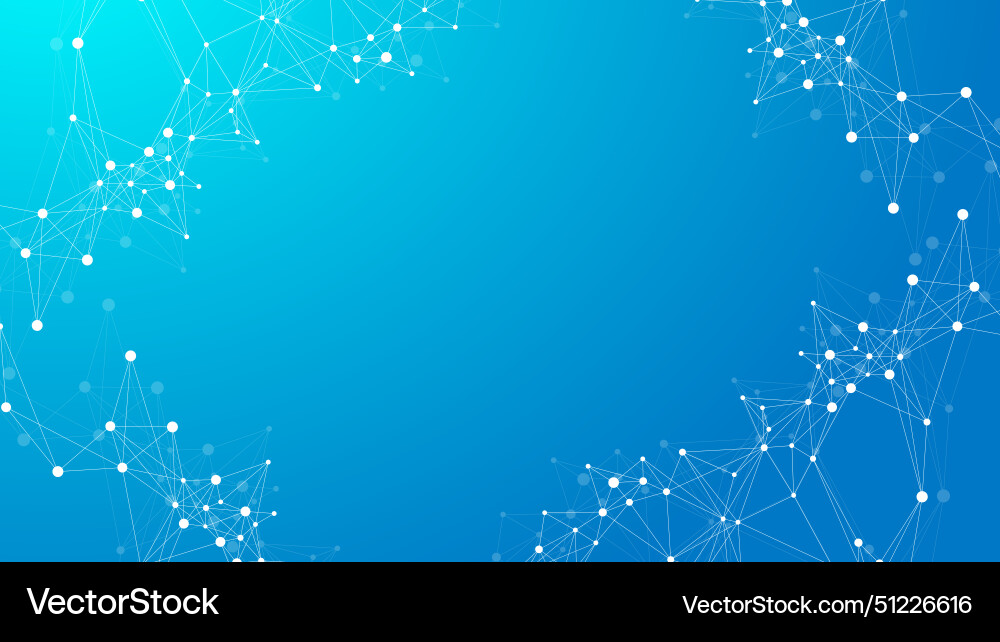 Abstract tech network connection dots digital Vector Image