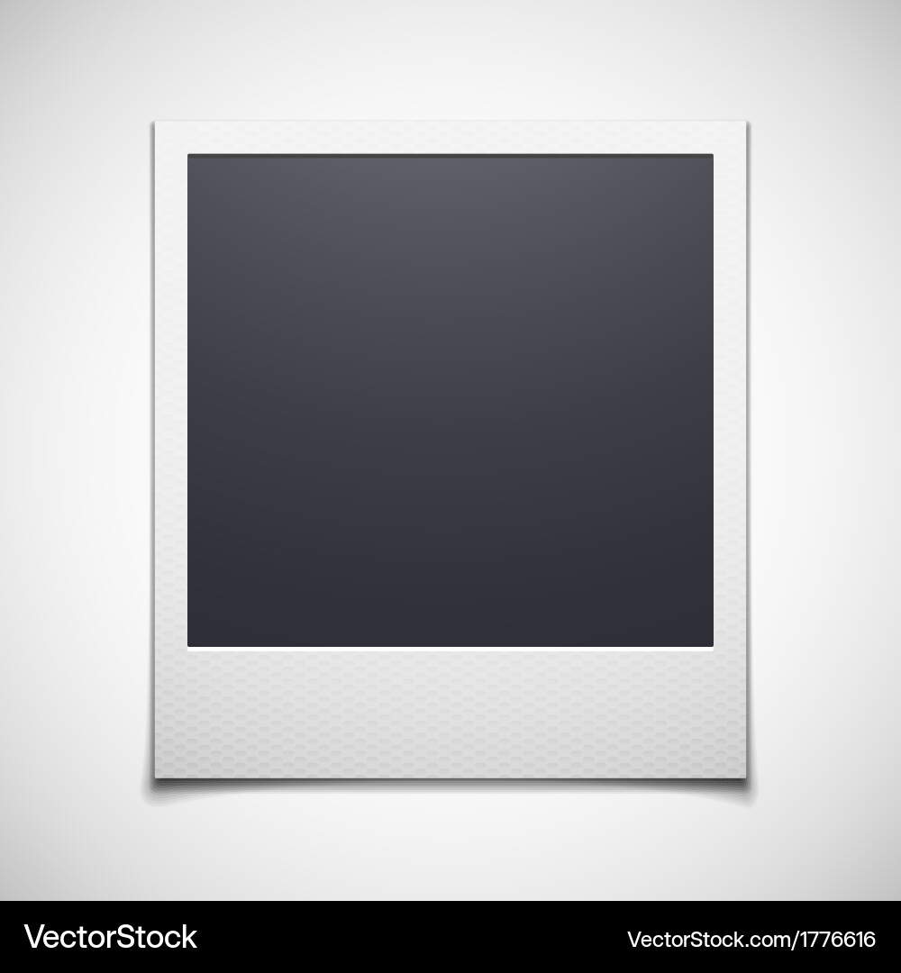 Isolated Polaroid Frame vector image