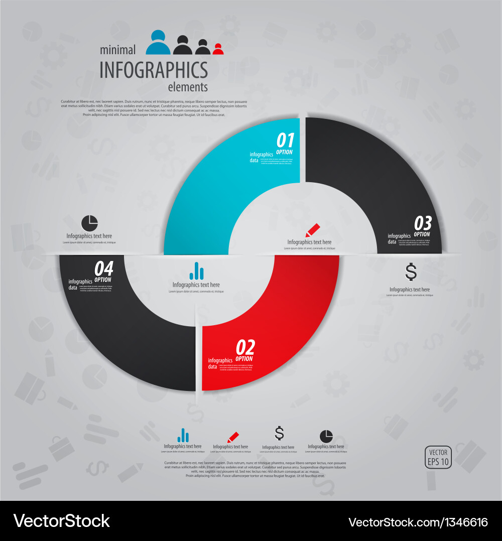 Minimal Data Presentation vector image