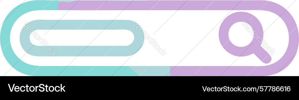 Simple gradient search bar icon design generative vector image