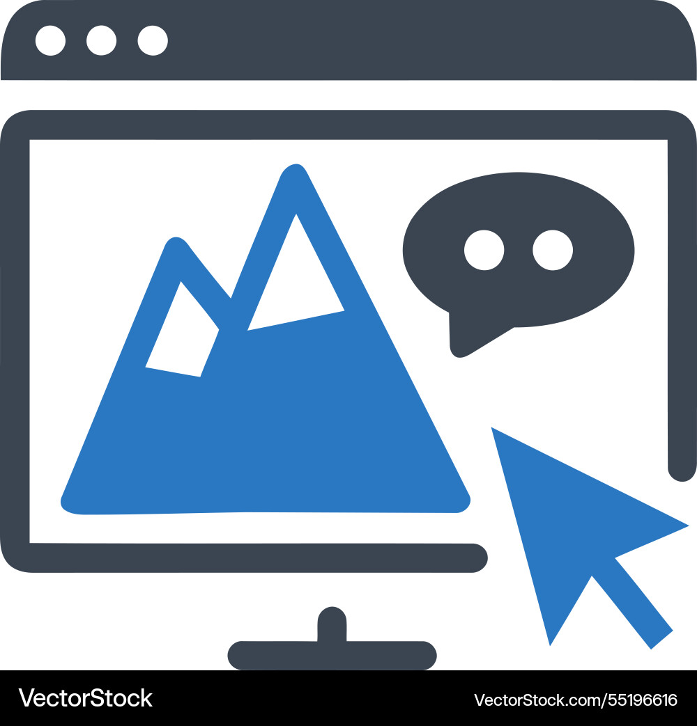 Web interaction icon Vector Image