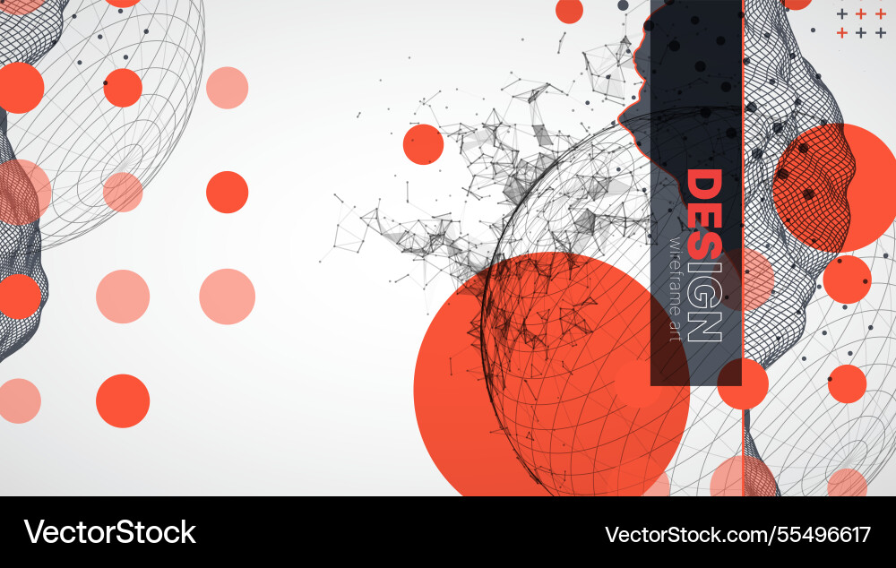 Abstract image of a wireframe sphere Abstract image of a wireframe sphere vector image
