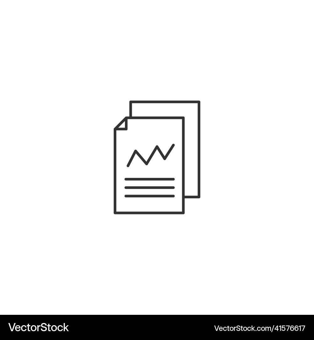 Analysis overview data risk line icon audit Analysis overview data risk line icon audit vector image