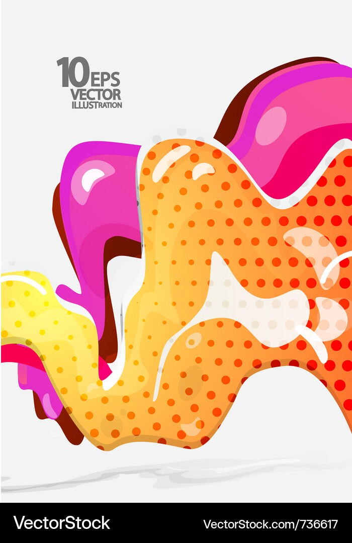 Flowing colors abstract background Vector Image