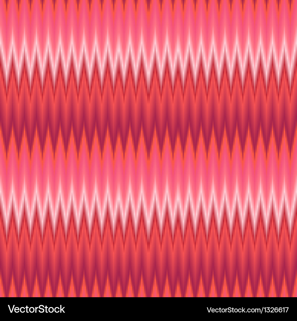 Red Zigzag Geometric Pattern vector image