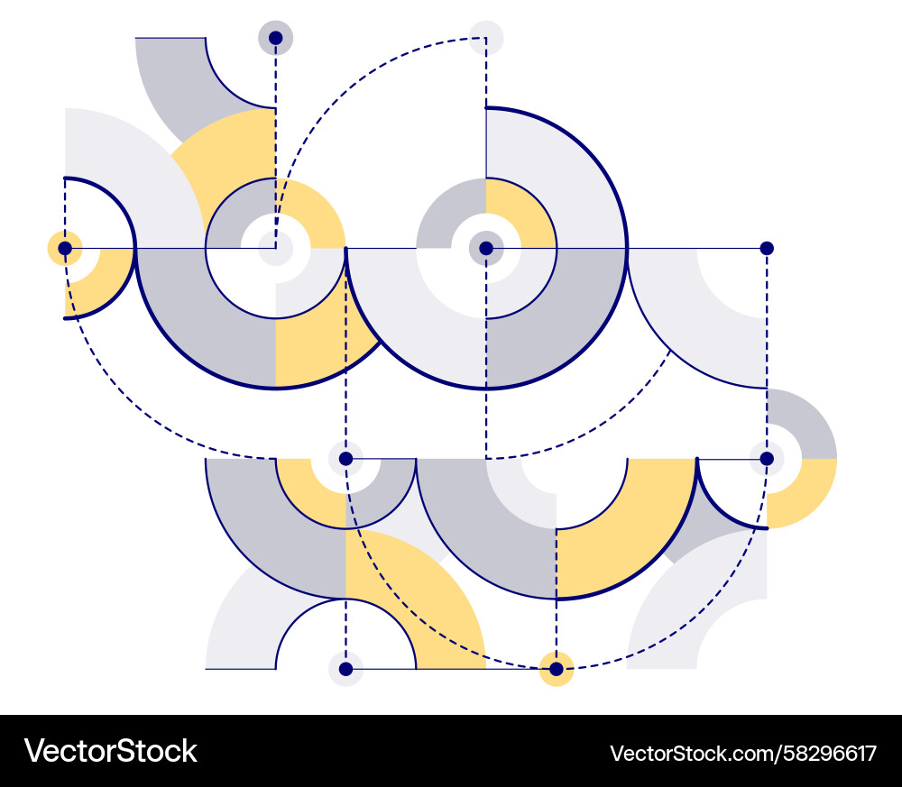 Tech Blueprint Abstract Background Vector Image