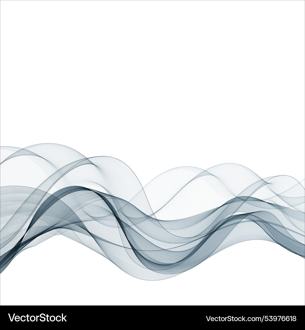Abstract smooth color wave curve flow blue Abstract smooth color wave curve flow blue vector image