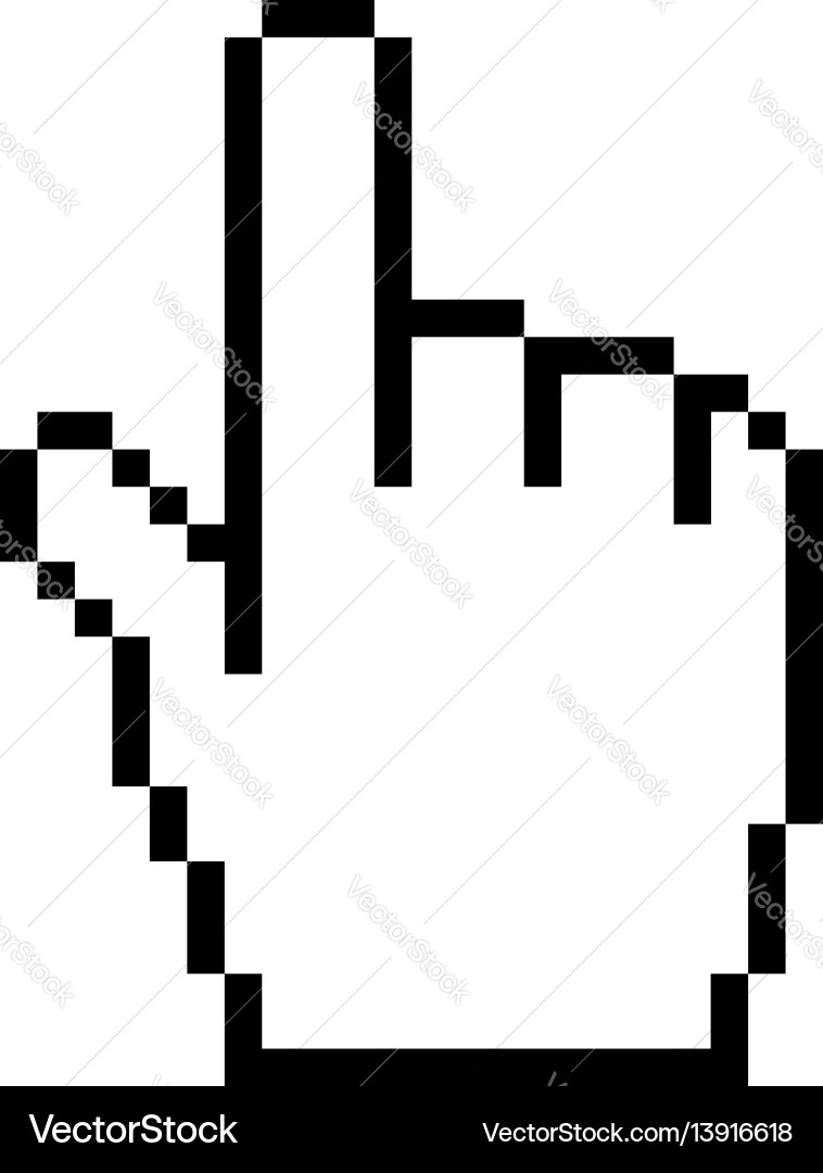 Hand Pointer Icon vector image