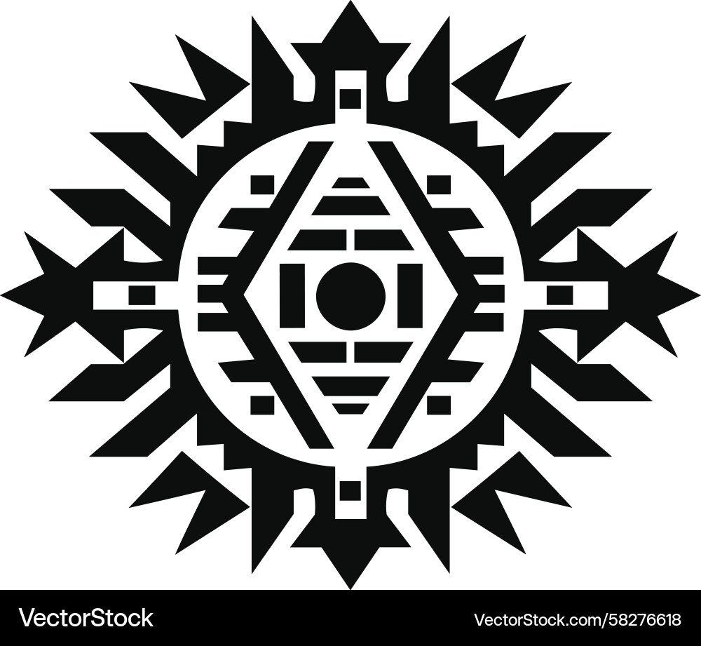 Intricate Aztec Pattern Vector Image