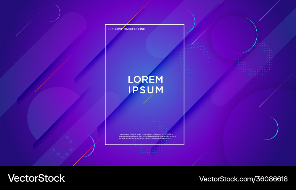 Minimal geometric background dynamic shapes Vector Image