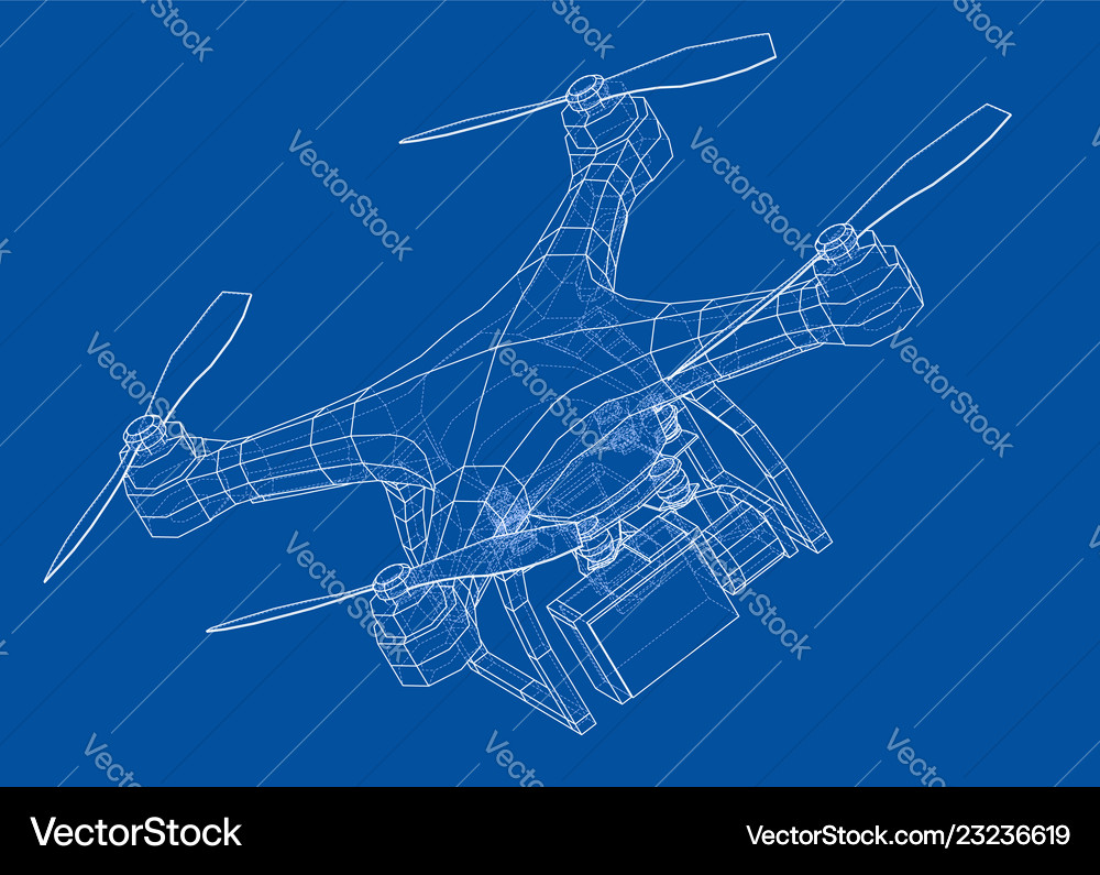 Drone concept Royalty Free Vector Image - VectorStock