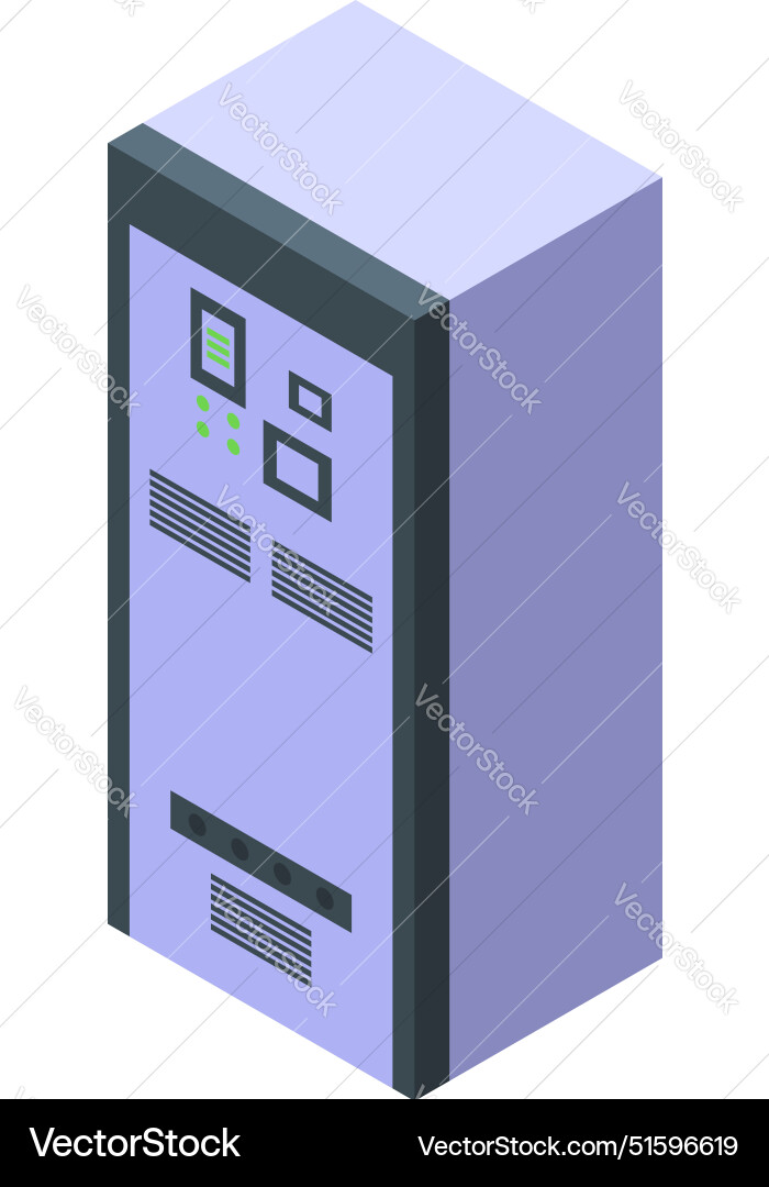 Electric control panel with a display showing Electric control panel with a display showing vector image