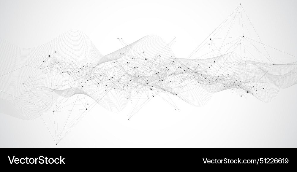 Global network connection banner design template Global network connection banner design template vector image