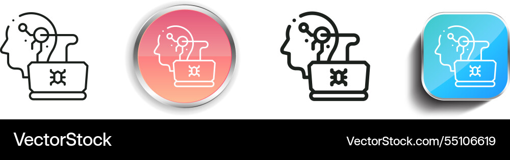 Installieren Sie Icon dünne lineare regelmäßige und Schaltfläche Stil Installieren Sie Icon dünne lineare regelmäßige und Schaltfläche Stil vektorbild