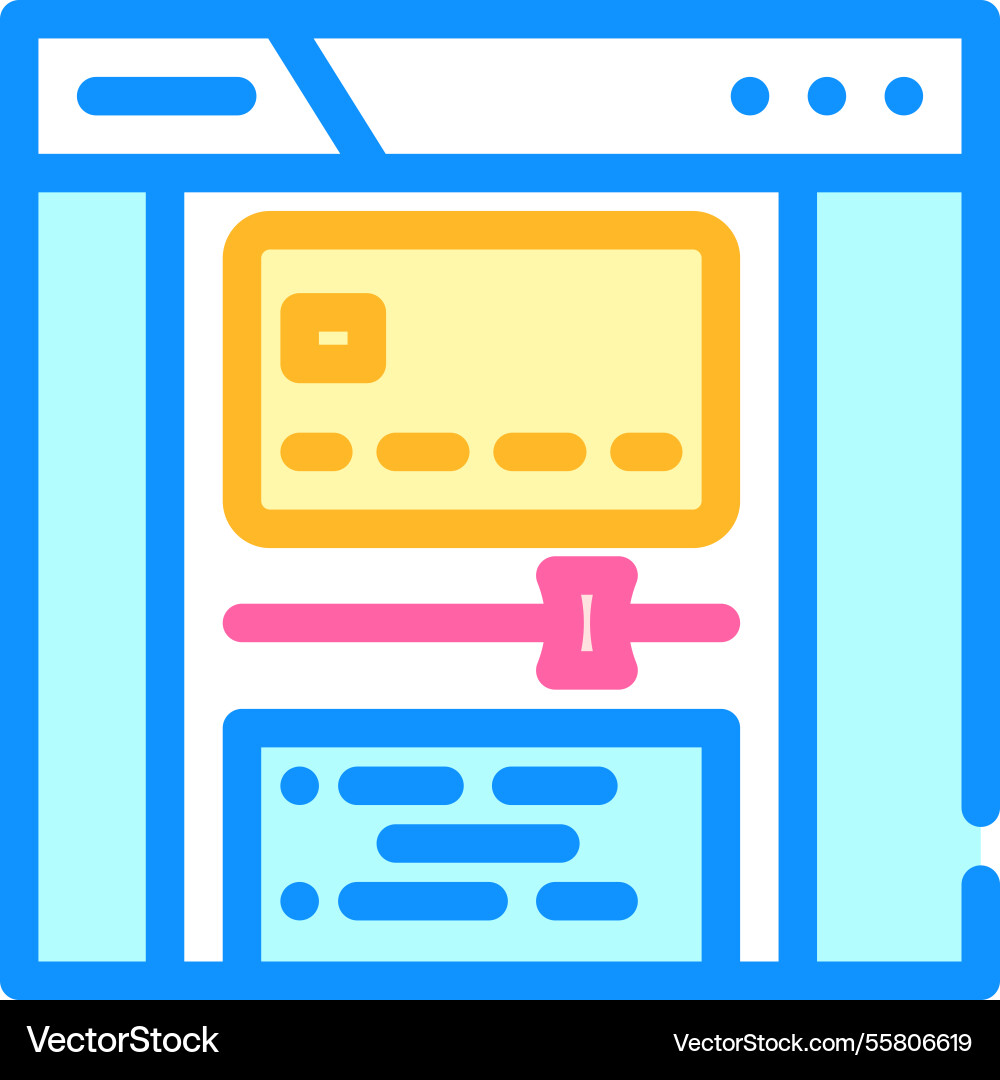 Spending limits budget planning color icon Spending limits budget planning color icon vector image