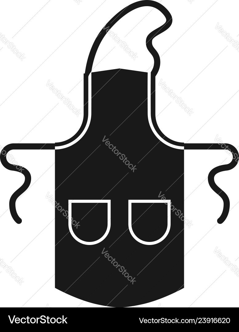 Apron icon simple style Apron icon simple style vector image