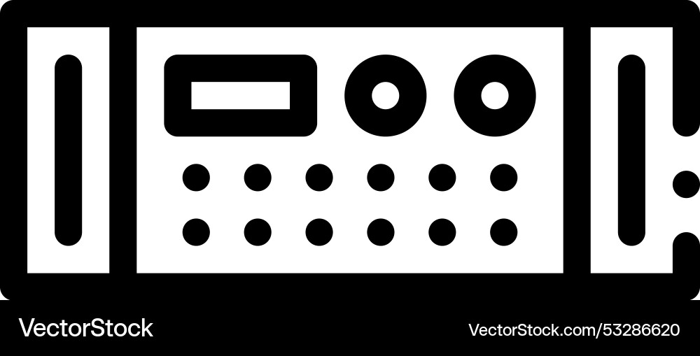 Encoder icon thin linear style design isolated Encoder icon thin linear style design isolated vector image