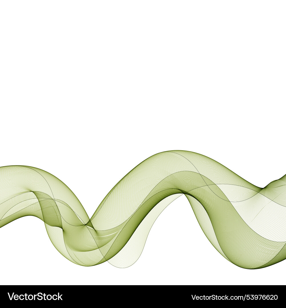Green abstract curve wave for design background Green abstract curve wave for design background vector image