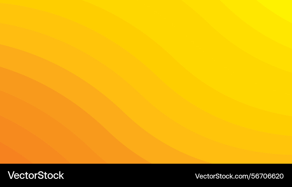 Yellow background with smooth wave pattern Yellow background with smooth wave pattern Vector Image