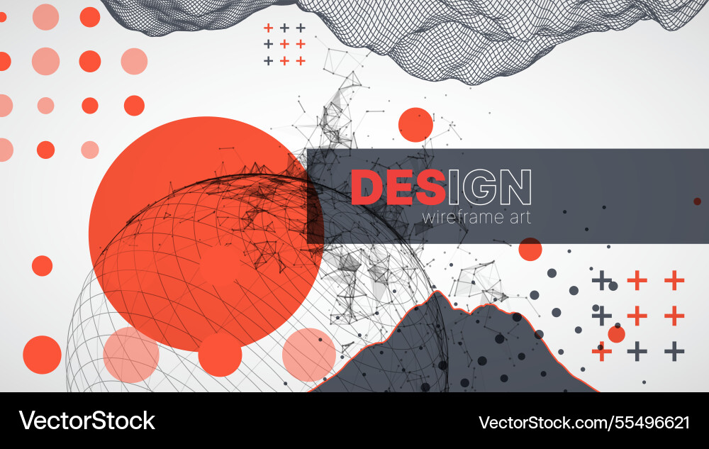 Abstract image of a wireframe sphere Abstract image of a wireframe sphere Vector Image