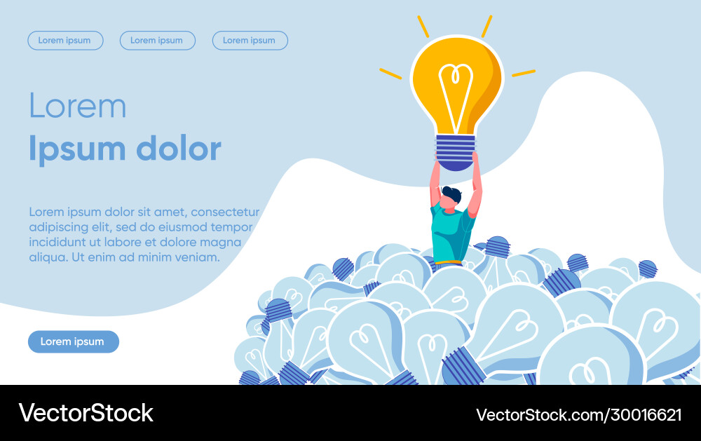 Bright banner solving specific problem slide vector image