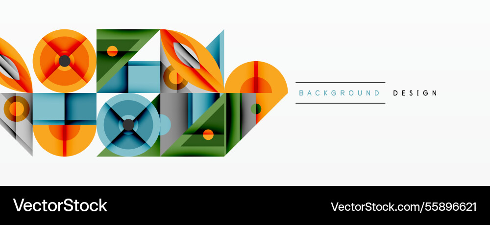 Geometric abstract composition with intersecting Geometric abstract composition with intersecting vector image