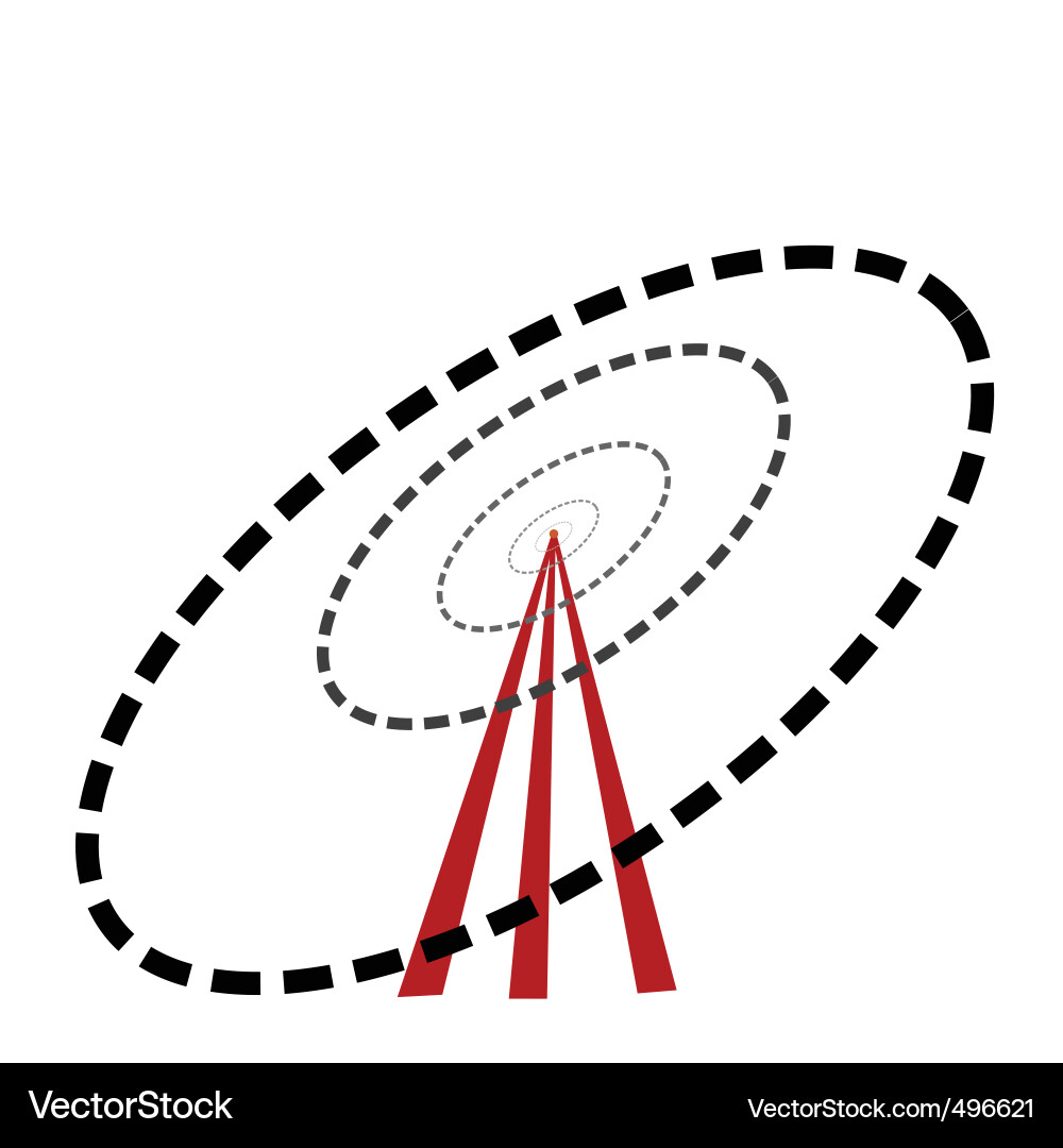 Wifi Tower Signal Network vector image