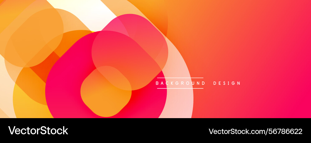 Abstract vibrant circles overlap creating warm Abstract vibrant circles overlap creating warm vector image