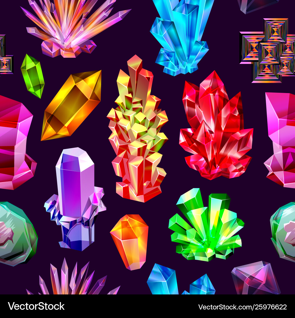 Crystal Pattern Background vector image