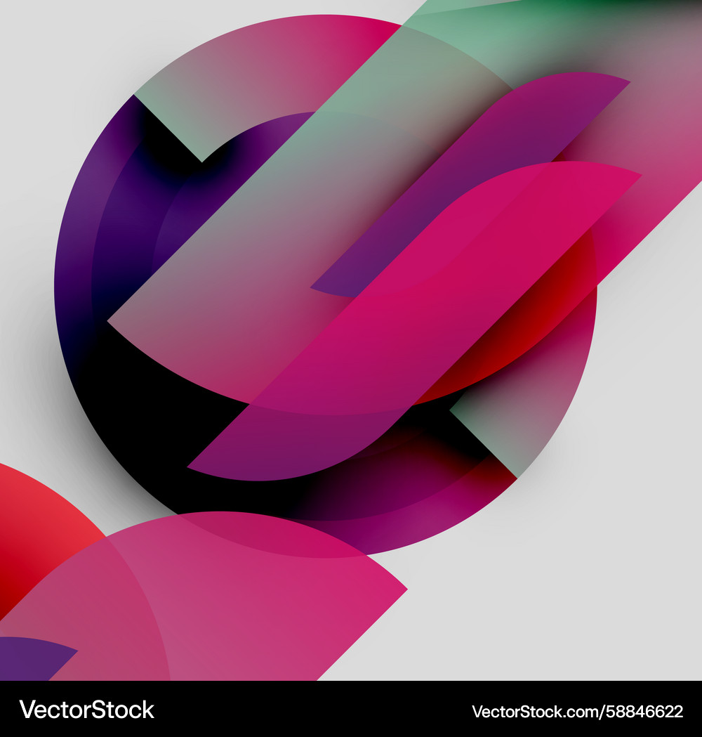Dynamic Abstract Composition Vector Image