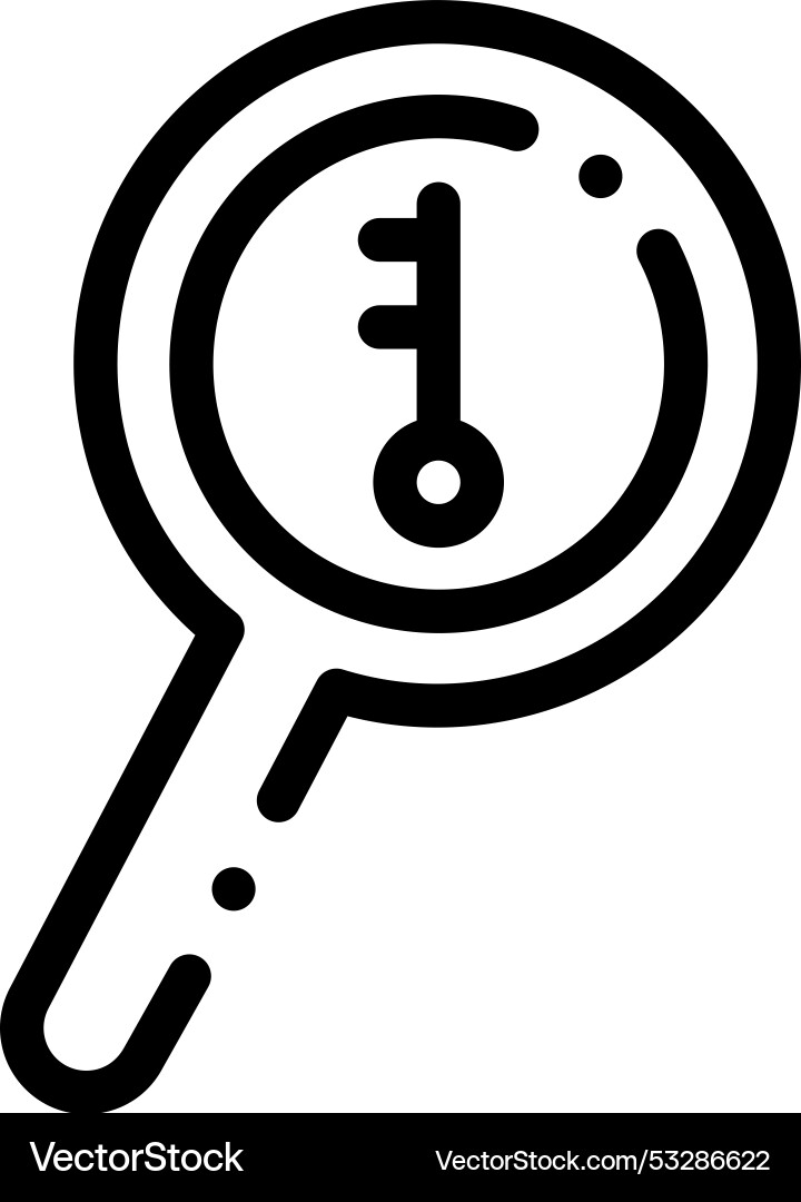 Encrypted icon thin linear style design isolated Encrypted icon thin linear style design isolated vector image