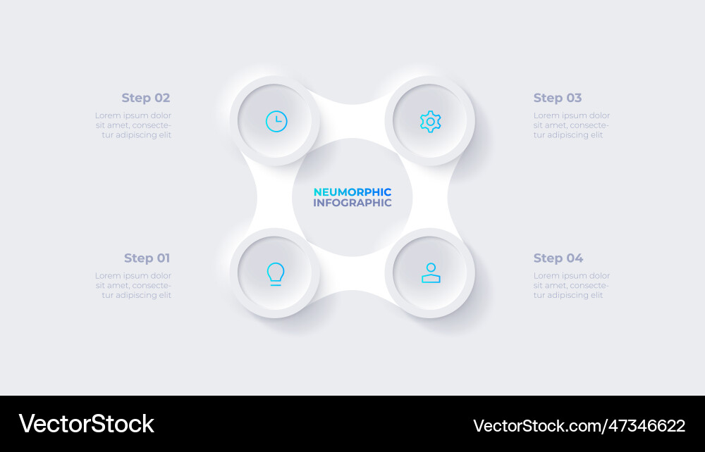 Metaball with four circles in the shape Metaball with four circles in the shape vector image