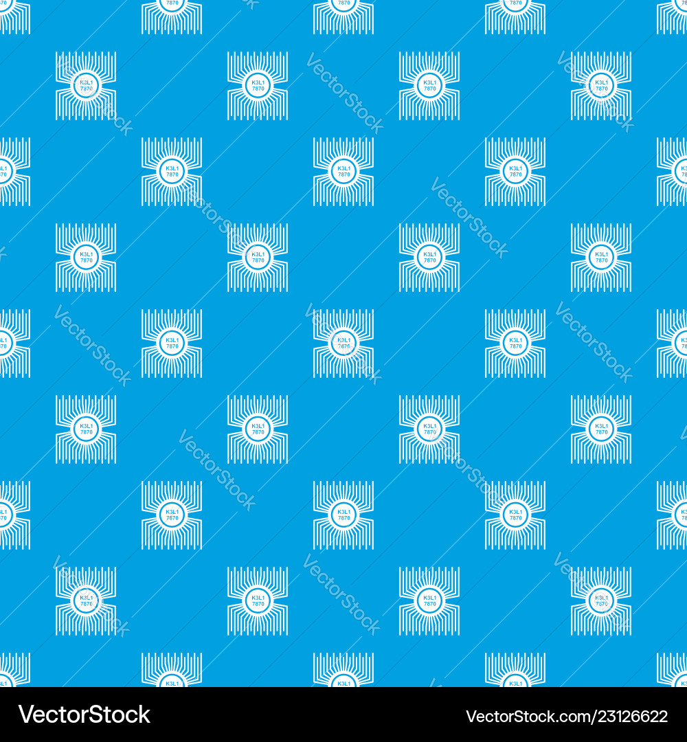 Microprocessor pattern seamless blue Microprocessor pattern seamless blue vector image