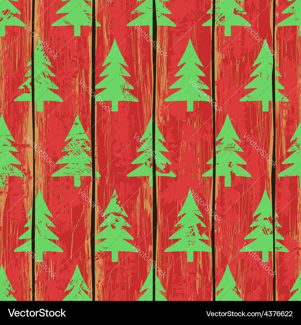 Seamless pattern with christmas trees Royalty Free Vector