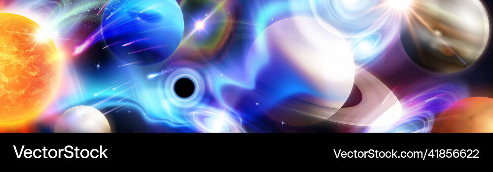 Spectral class realistic background Spectral class realistic background vector image